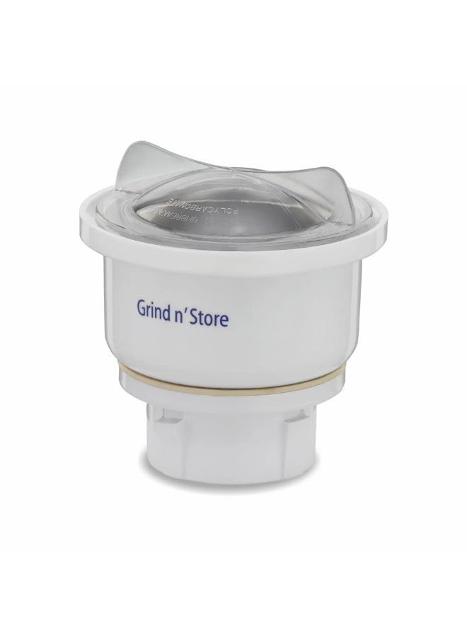 Preethi MGA-502 0.4-Litre Grind and Store Jar (White), stainless steel, Set of 1 - Image 1